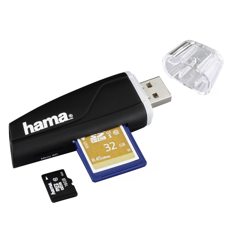 Lecteur USB 2.0 de cartes mémoire SD/microSD