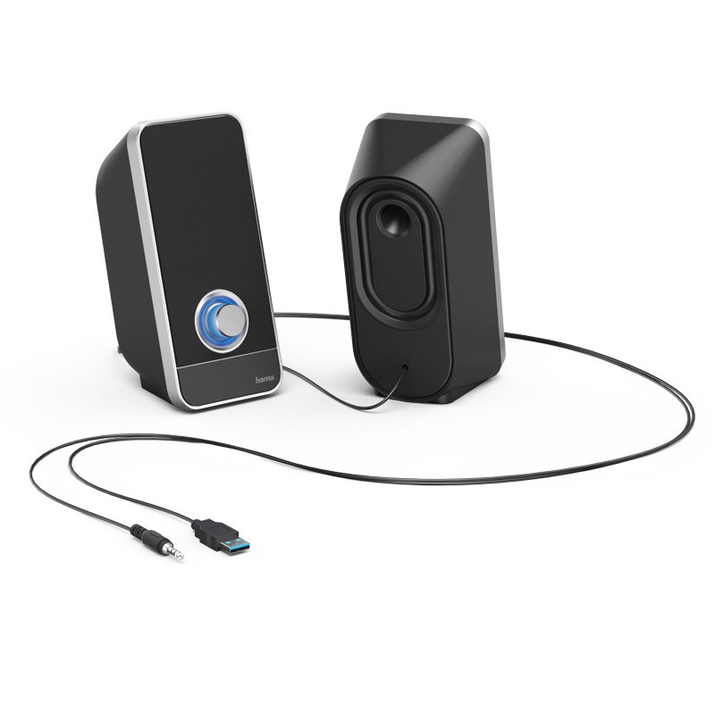 Haut-parleurs Stéréo USB - Pour ordinateur portable et de bureau