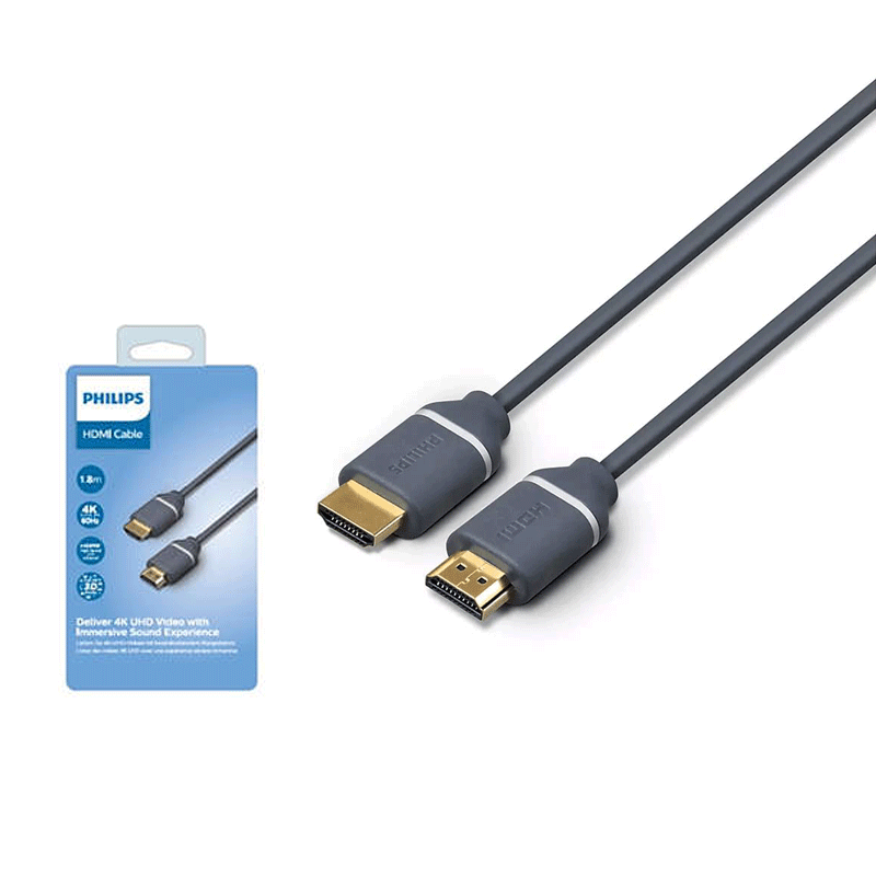Câble HDMI 1.5m Philips, Noir (SWV5610G/00)