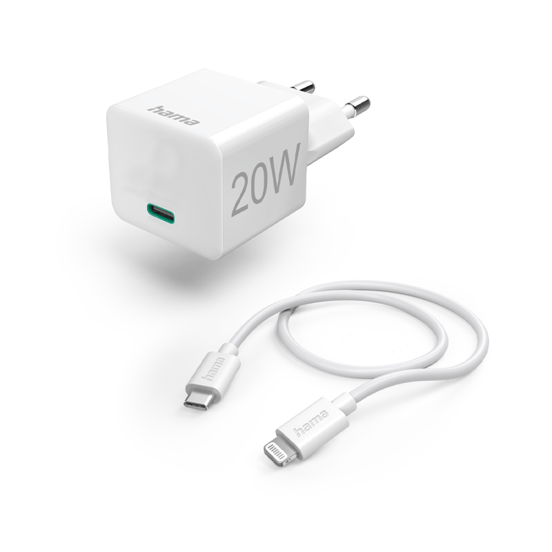 Chargeur rapide complet 20W (cable + prise)