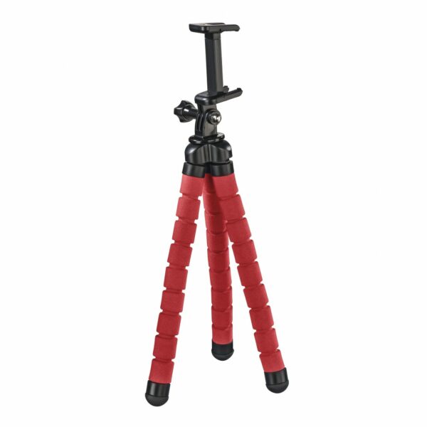 Hama Trépied "Flex" pour smartphone et GoPro, 26 cm, Rouge