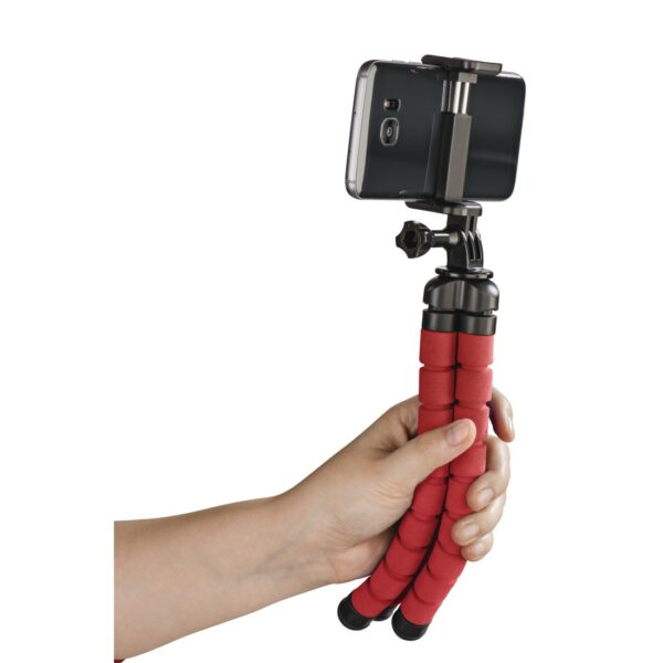 Hama Trépied "Flex" pour smartphone et GoPro, 26 cm, Rouge – Image 4