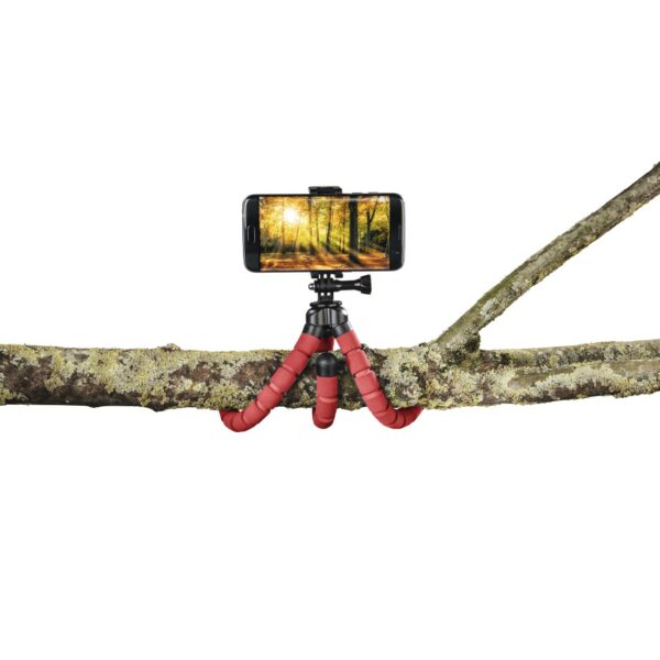 Hama Trépied "Flex" pour smartphone et GoPro, 26 cm, Rouge – Image 5