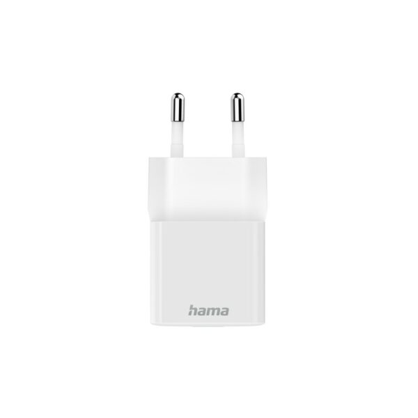 Hama chargeur rapide, USB-C, PD / Qualcomm®, mini chargeur, 20 W, Blanc – Image 4