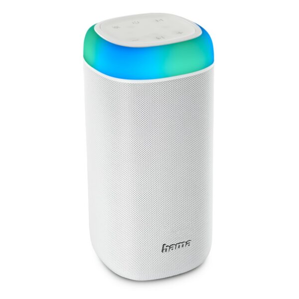 Enceinte Bluetooth® Hama « Shine 2.0 » LED 30 W, Blanc