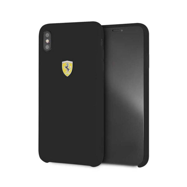 Coque Ferrari en silicone pour iPhone XS Max