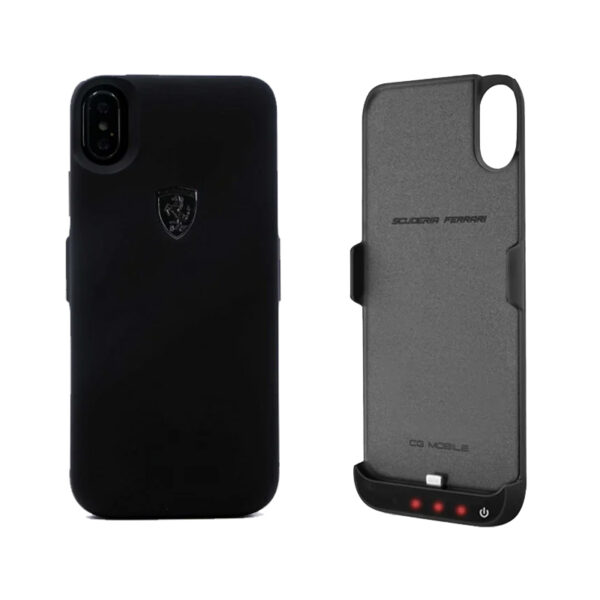 Etuis power Ferrari pour iPhone X Noir