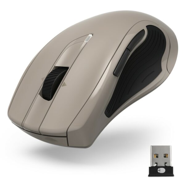 Souris laser sans fil Hama 7 boutons « MW-900 V2 », beige – Image 2