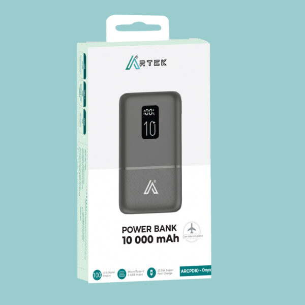 Power Bank 10000 Onyx, Artek – Image 2