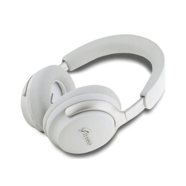 Casque Guess BT ANC Metal Script Logo, Blanc – Image 2